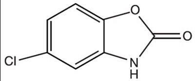 chlorzoxazone-01.jpg Chemical Structure - chlorzoxazone 01