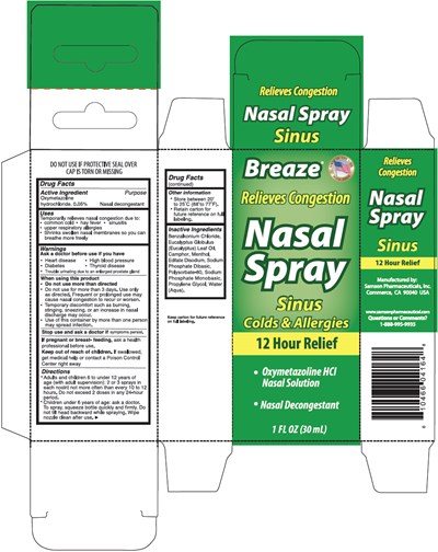 breaze-01.jpg Principal Display Panel - 30 mL Bottle Carton - breaze 01