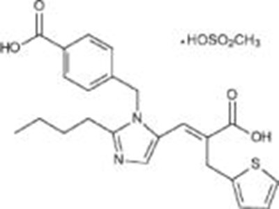 Chemical Structure Of Eprosartan Mesylate (Teveten Hct 01)