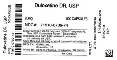 71610-0739-74.jpg Bottle Label 20 mg - 71610 0739 74