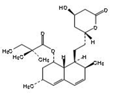 Chemical Structure - simvastatin 01