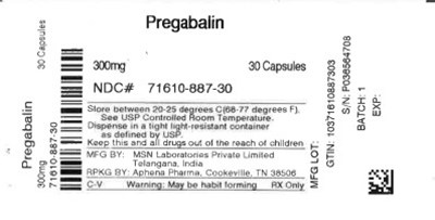Bottle Label 300 mg (71610 0887 30)