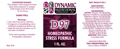 d97-01.jpg PRINCIPAL DISPLAY PANEL - 1 FL. OZ. Bottle Label - d97 01
