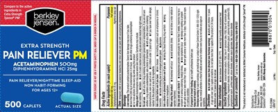 Acetaminophen 500 mg, Diphenhydramine HCl 25 mg (Apap Pm Caplets Tcb 1)