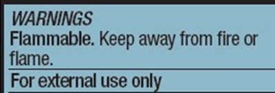 Fammable Warning (Warning 1)