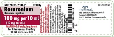 Principal Display Panel – Rocuronium Bromide Injection 100 mg Per 10 mL Vial Label (Rocuronium 100mg Vial)