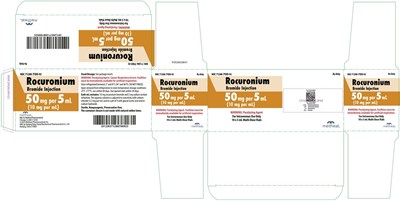 Principal Display Panel – Rocuronium Bromide Injection 50 mg Per 5 mL Carton (Rocuronium 50mg Carton)