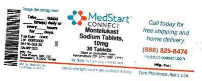 Montelukast Sodium Tablets 10mg #30 (B24549cf 6c14 4e49 8756 5bd6d88ec6b8 04)