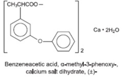 "image Description" (Fenoprofen Calcium Caps Structure)