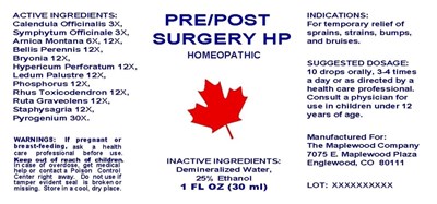 Pre/post Surgery Hp (Mm1)