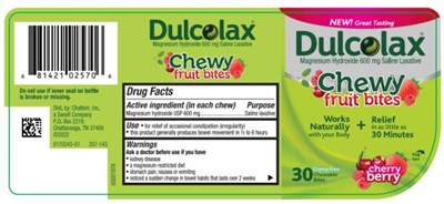 Dulcolaxchewy Fruit Bites30 Chewable Bitescherry Berry (Dulcolax Chewy Fruit Bites  Cherry Berry 02)