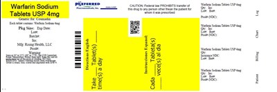 Warfarin Sodium Tablets Usp 4mg (Warfarin Sodium Tablets Label 1mg 100count)