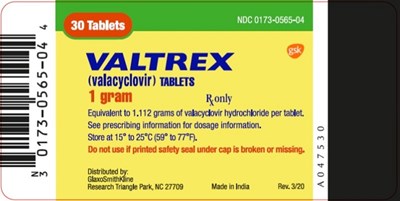 Valtrex 1g 30 Count Label (Valtrex Spl Graphic 03)