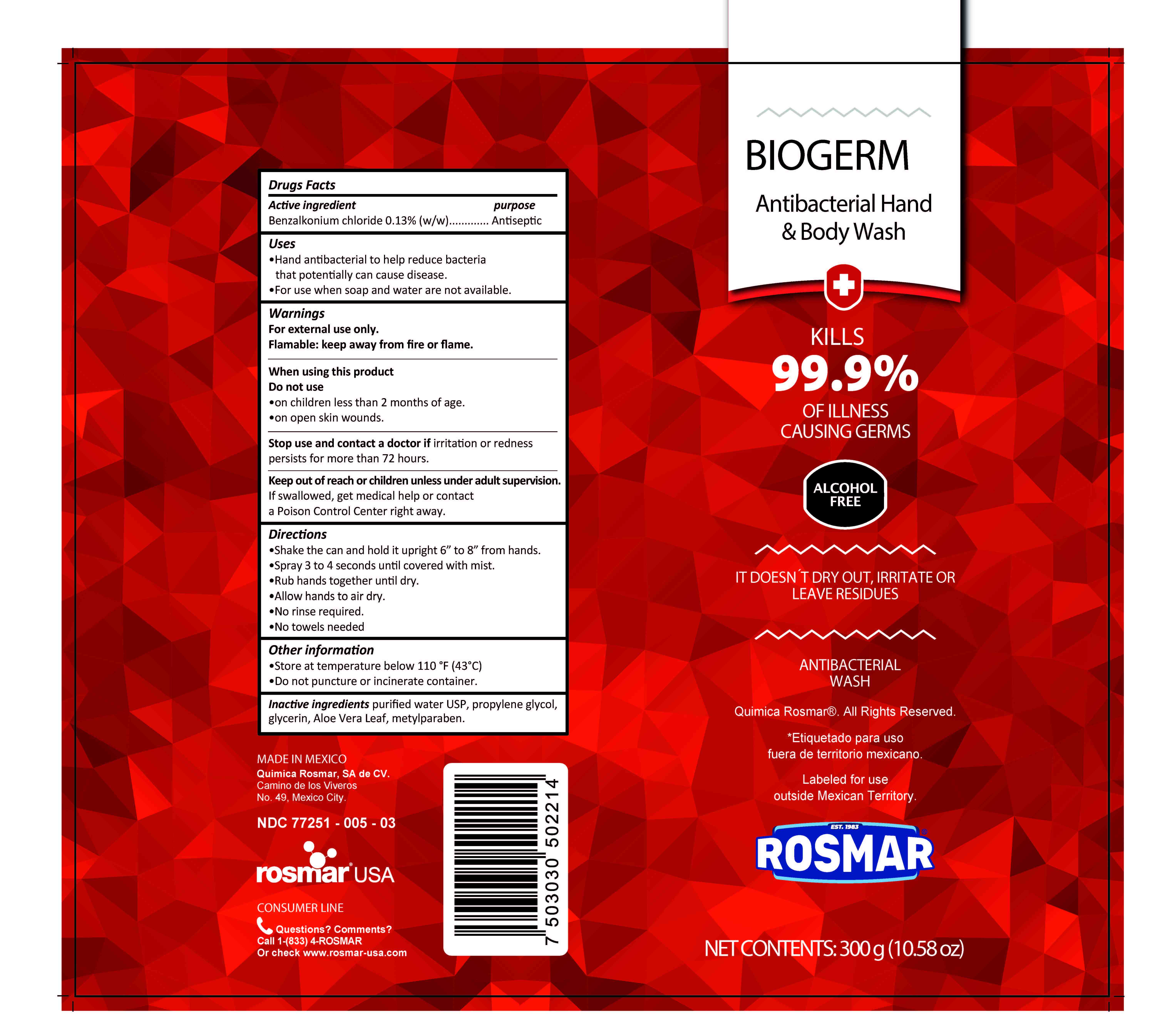 Biogerm Sanitizer - Images NDC 77251-005