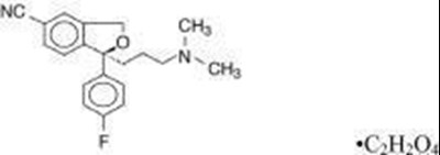structural formula of Escitalopram oxalate - escitalopram str