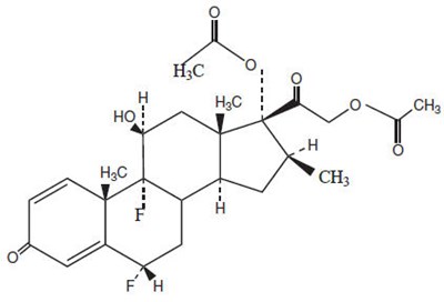 diflorasone-01.jpg Chemical Structure - diflorasone 01