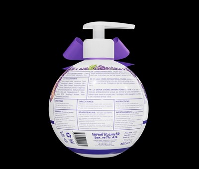 SERATIN Antibacterial soap 450 ml back - Seratin 450ml back