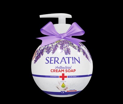 Seratin Antibacterial Soap 450 mL Front (Seratin 450ml Front)