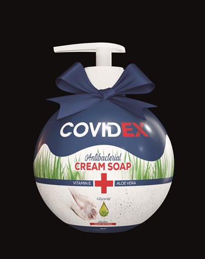 Covidex Antibacterial Soap 450 mL Front (Covidex 450ml Antibacterial Soap Front)