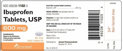 600 mg Label (Ibuprofen Tablets 3)