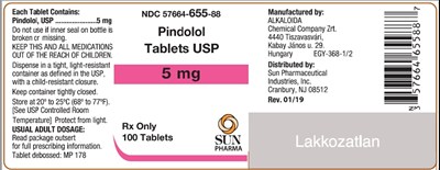 Pindolol-03.jpg Principal Display Panel-5mg Alkaloida - Pindolol 03