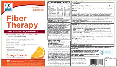 Qc Orange Smooth Fiber Powder 72 Teaspoons Doses (51572pvlr)