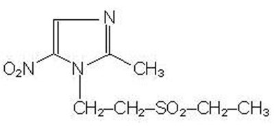 tinidazole-tabs-structure.jpg image description - tinidazole tabs structure