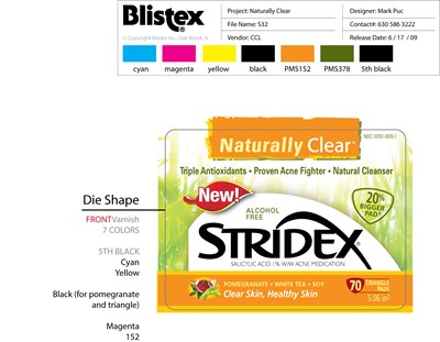 Stridex label - Stridex