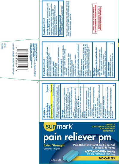 Acetaminophen 500 mg, Diphenhydramine HCl 25 mg (Apap Pm Caplets Tcb 1)