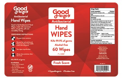 30451-100.jpg Good To Go Antibacterial Wipes - 30451 100
