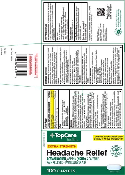 Acetaminophen 250 mg, Aspirin 250 mg (nsaid)*, Caffeine 65 mg, *nonsteroidal Anti-inflammatory Drug (Extra Strength Headache Relief Caplets Spr 1)