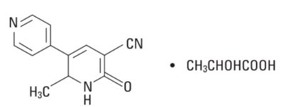 Milrinone structure - milrinone lactate injection usp   for novaplus 1