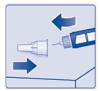 Figure K: Lead The Needle Tip Into The Outer Cap. (Image 65)