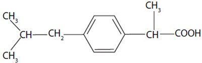 ibuprofen-01.jpg Chemical Structure - ibuprofen 01