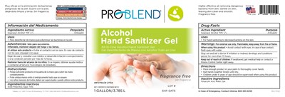1 Gl Label (Pb0027134 Alcohol Hand Sanitizer Gel 1 Gal Es Label)