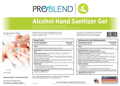 Pb0027134ad Alcohol Hand Sanitizer Gel 55 Gal Es Label