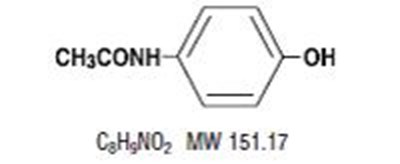 Acetaminophen Chemical Structure (Oxy Acetamino Str)