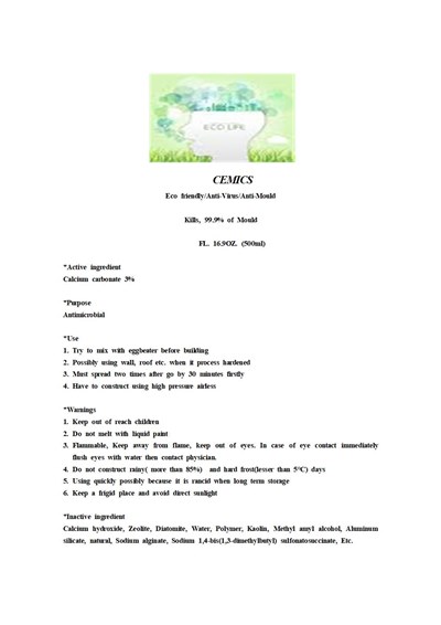 500ml Ndc: 80577-301-01 Label (Cemics001)