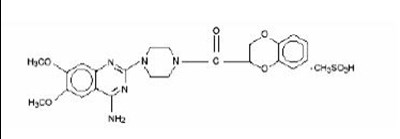 Structural Formula For Doxazosin Mesylate (393da7d5 Cb05 4d7c Bb31 29075c39f539 01)