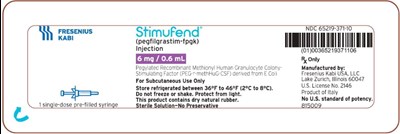 sti04-0001-20.jpg PACKAGE LABEL – PRINCIPAL DISPLAY – STIMUFEND – 0.6 mL Single-Dose Prefilled Syringe BLISTER PACK LABEL - sti04 0001 20
