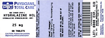 Image Of 25 mg Package Label (1949)