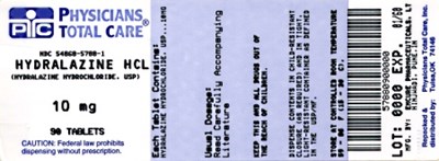 image of 10 mg package label - 5788