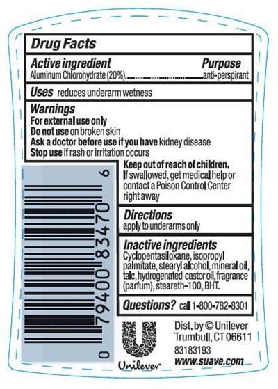 Suave Ocean Breeze 2.6 Oz.back Label (Suaveoceanbreezepdpb)