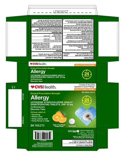 cetirizine-fig1.jpg PACKAGE LABEL-PRINCIPAL DISPLAY PANEL -10 mg (12 Orally Disintegrating Tablets) Blister Carton - cetirizine fig1