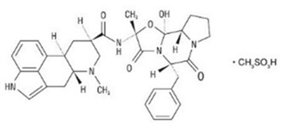 "image Description" (Dihydroergotamine Mesylate Inj Structure)