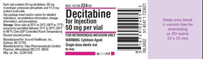 50 mg Per Vial Label (Decitabine For Injection Label)