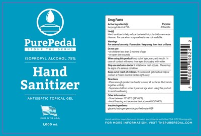 1000 mL Label (1000ml Label Purepedal)