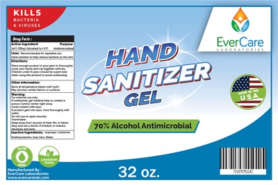 32oz-Evercare-Labs.jpg 32oz Gel Hand EverCare - 32oz Evercare Labs