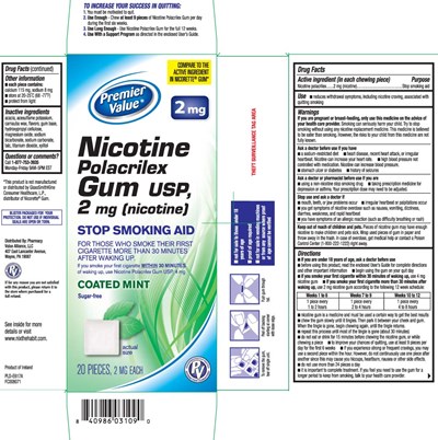 Nicotine Gum 2 mg And 4 mg Coated Mint 3