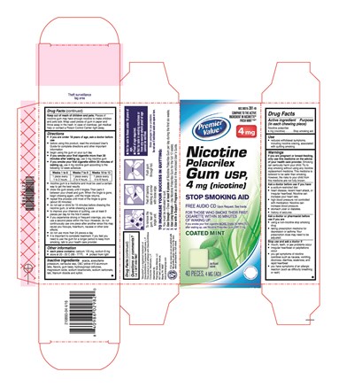 Nicotine Gum 2 mg And 4 mg Coated Mint 6